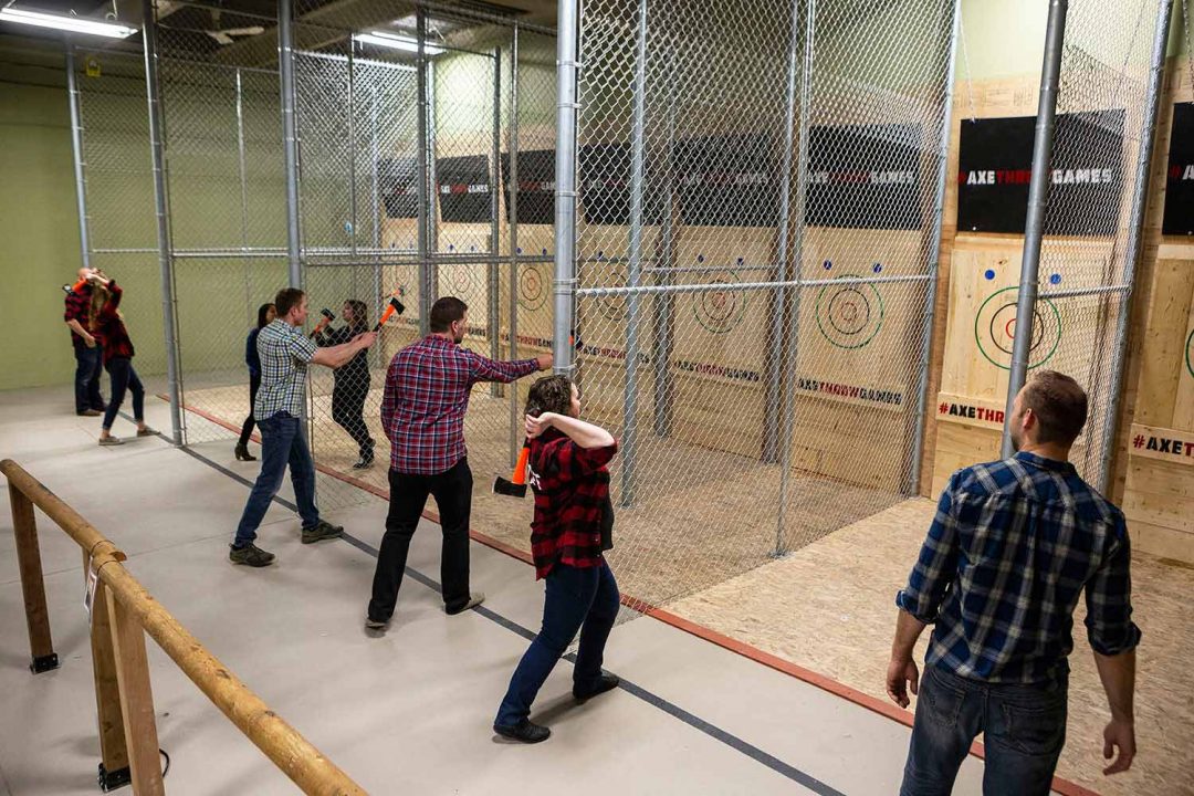 Axe Games Axe Throwing Omaha Book your axe throwing event today!