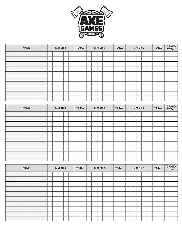 Score Sheet Omaha